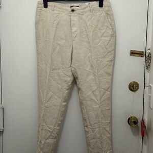Club Room Light Beige Linen Pant